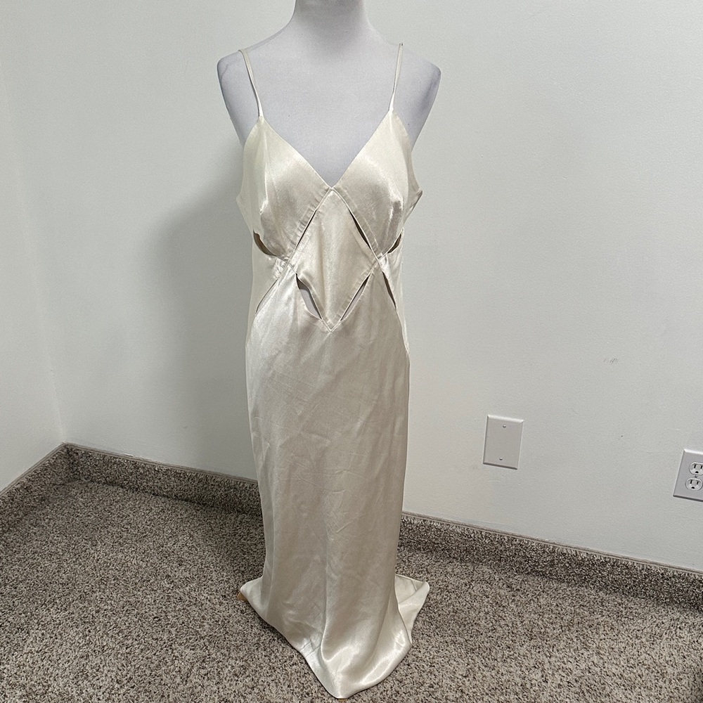 🥁 Shona Joy Cut Out Satin Cocktail Dress